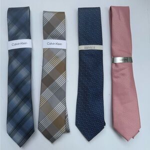 Calvin Klein(2), Perry Ellis and Alfani Tie set of 4.